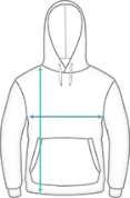 College Hoodie Tableau des tailles